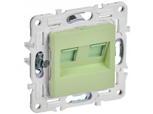 SKANDY Розетка компьютерная двойная RJ45 кат.5E SK-K03G мятный IEK