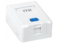 ITK Корпус настенной розетки для установки одного модуля Keystone Jack белый