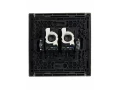 FORTE&PIANO Розетка компьютерная двойная RJ45 кат.5E FP533 сталь IEK