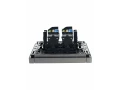 FORTE&PIANO Розетка компьютерная двойная RJ45 кат.5E FP533 сталь IEK