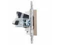 SKANDY Розетка компьютерная RJ45 кат.5E SK-K01Sa песочный IEK