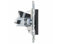 SKANDY Розетка компьютерная RJ45 кат.5E SK-K01G графит IEK