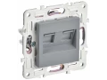 SKANDY Розетка компьютерная двойная RJ45 кат.6 SK-K04Gr серый IEK
