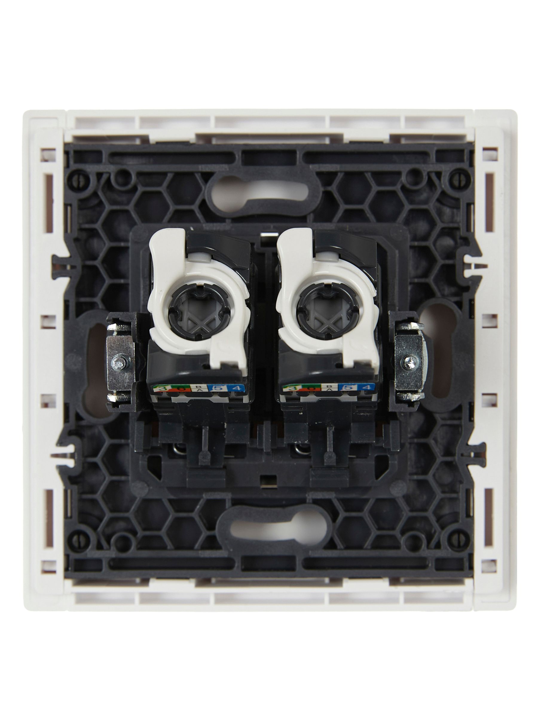 FORTE&PIANO Розетка компьютерная двойная RJ45 категория 5E FP233 белый ИЭК