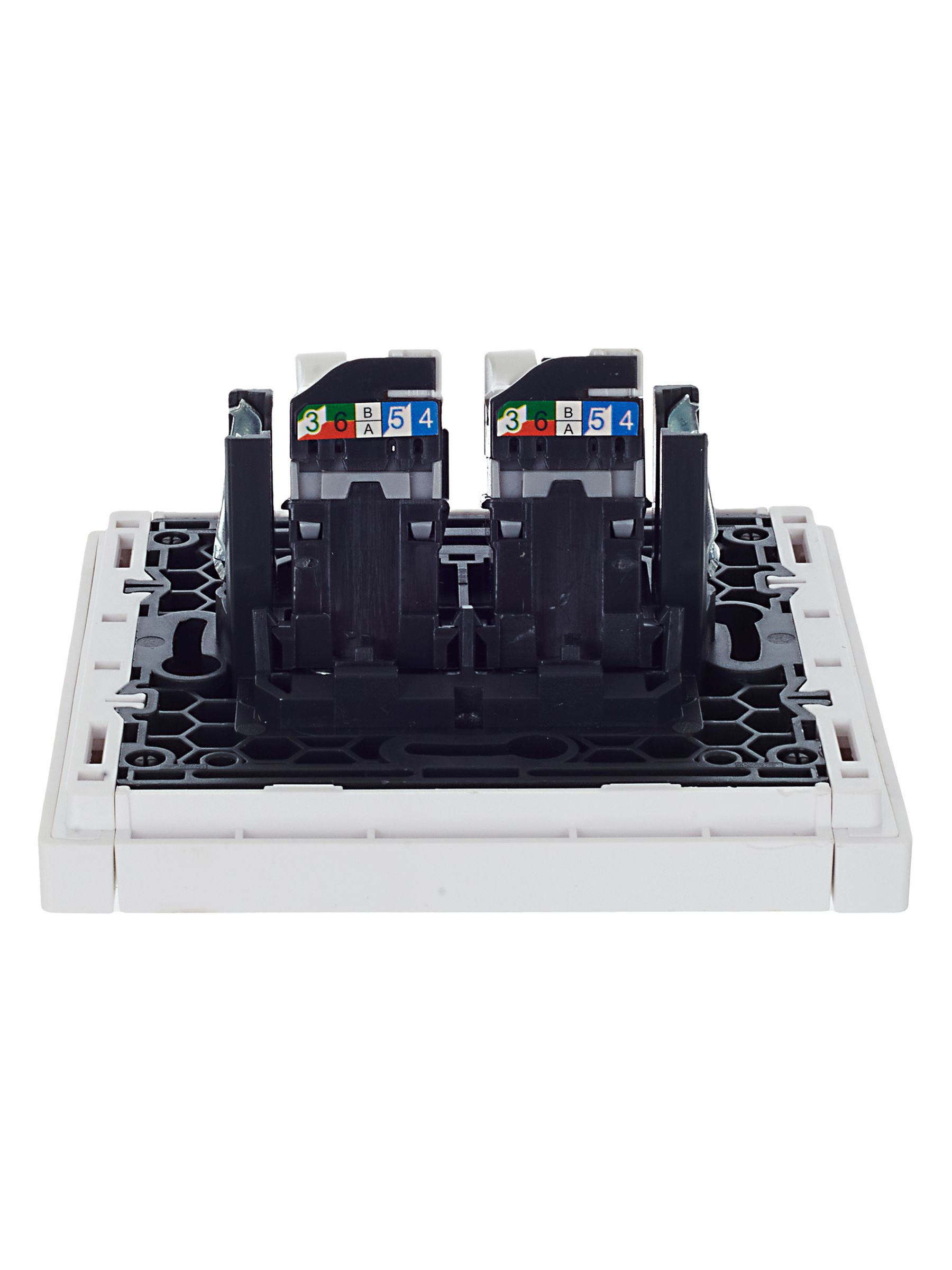 FORTE&PIANO Розетка компьютерная двойная RJ45 категория 5E FP233 белый ИЭК