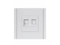 FORTE&PIANO Розетка компьютерная двойная RJ45 категория 5E FP233 белый ИЭК