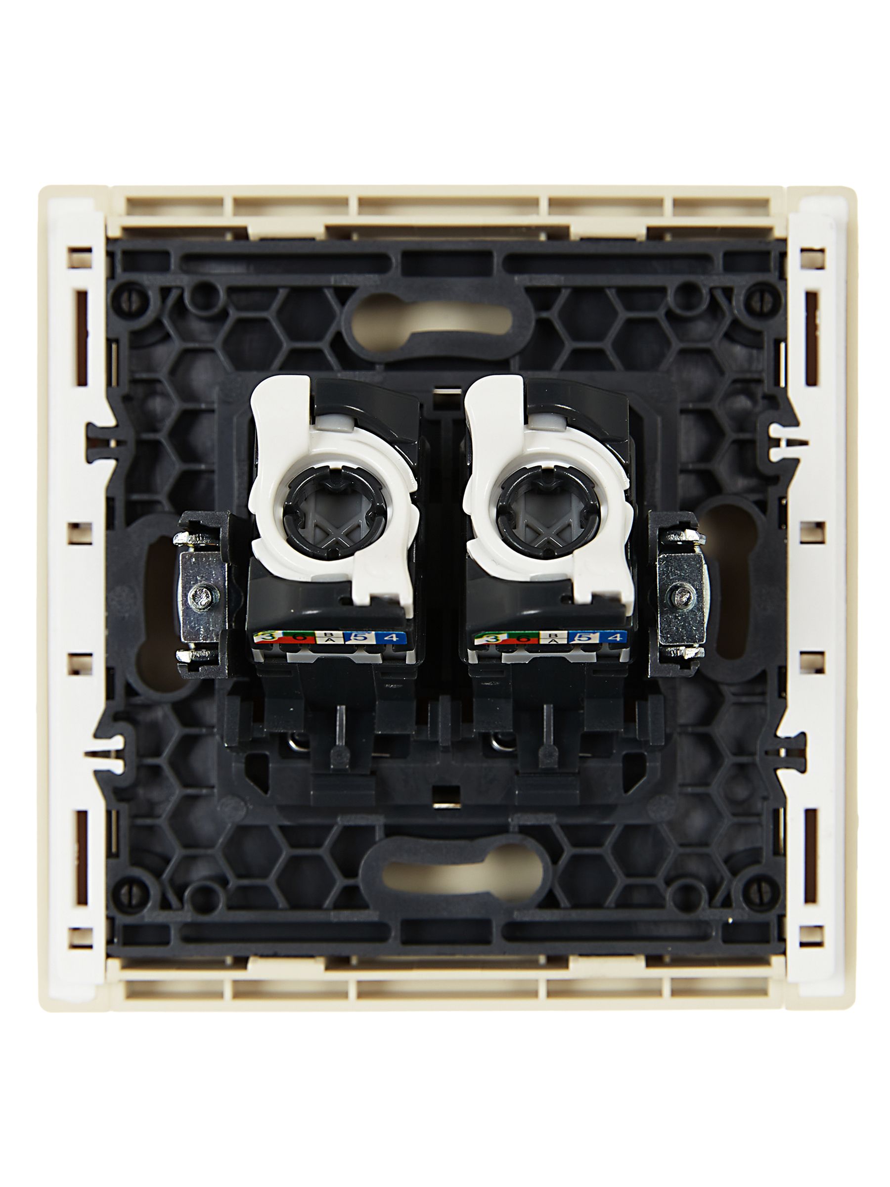 FORTE&PIANO Розетка компьютерная двойная RJ45 категория 5E FP433 ваниль ИЭК