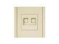 FORTE&PIANO Розетка компьютерная двойная RJ45 категория 5E FP433 ваниль ИЭК