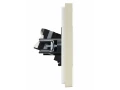 FORTE&PIANO Розетка компьютерная двойная RJ45 категория 5E FP433 ваниль ИЭК