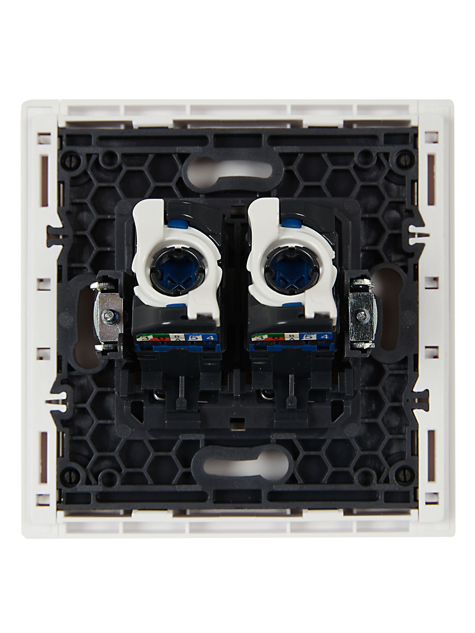 FORTE&PIANO Розетка компьютерная двойная RJ45 категория 6 FP234 белый ИЭК