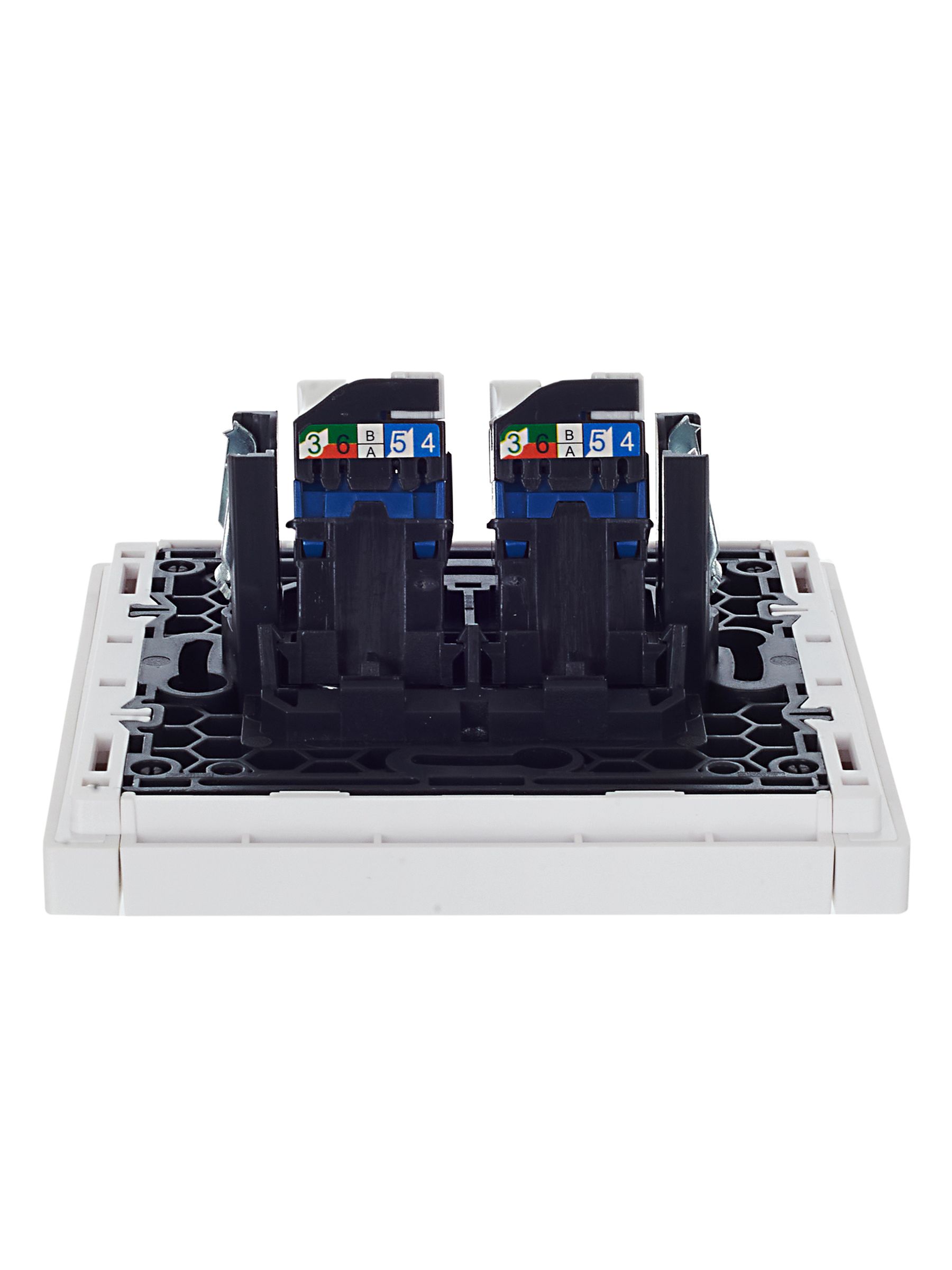 FORTE&PIANO Розетка компьютерная двойная RJ45 категория 6 FP234 белый ИЭК