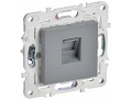 SKANDY Розетка компьютерная RJ45 кат.5E SK-K01Gr серый IEK