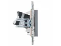 SKANDY Розетка компьютерная RJ45 кат.5E SK-K01Gr серый IEK