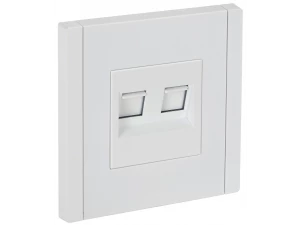 FORTE&PIANO Розетка двойная RJ11+RJ45 кат.5E FP235 белый IEK