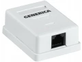 Розетка информационная настенная RJ45 кат.5E UTP 1 порт GENERICA