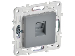 SKANDY Розетка компьютерная RJ45 кат.6 SK-K02Gr серый IEK