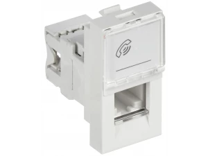Розетка телефонная RJ-11 кат.3, 1 модуль. РКФ-10-00-П ИЭК