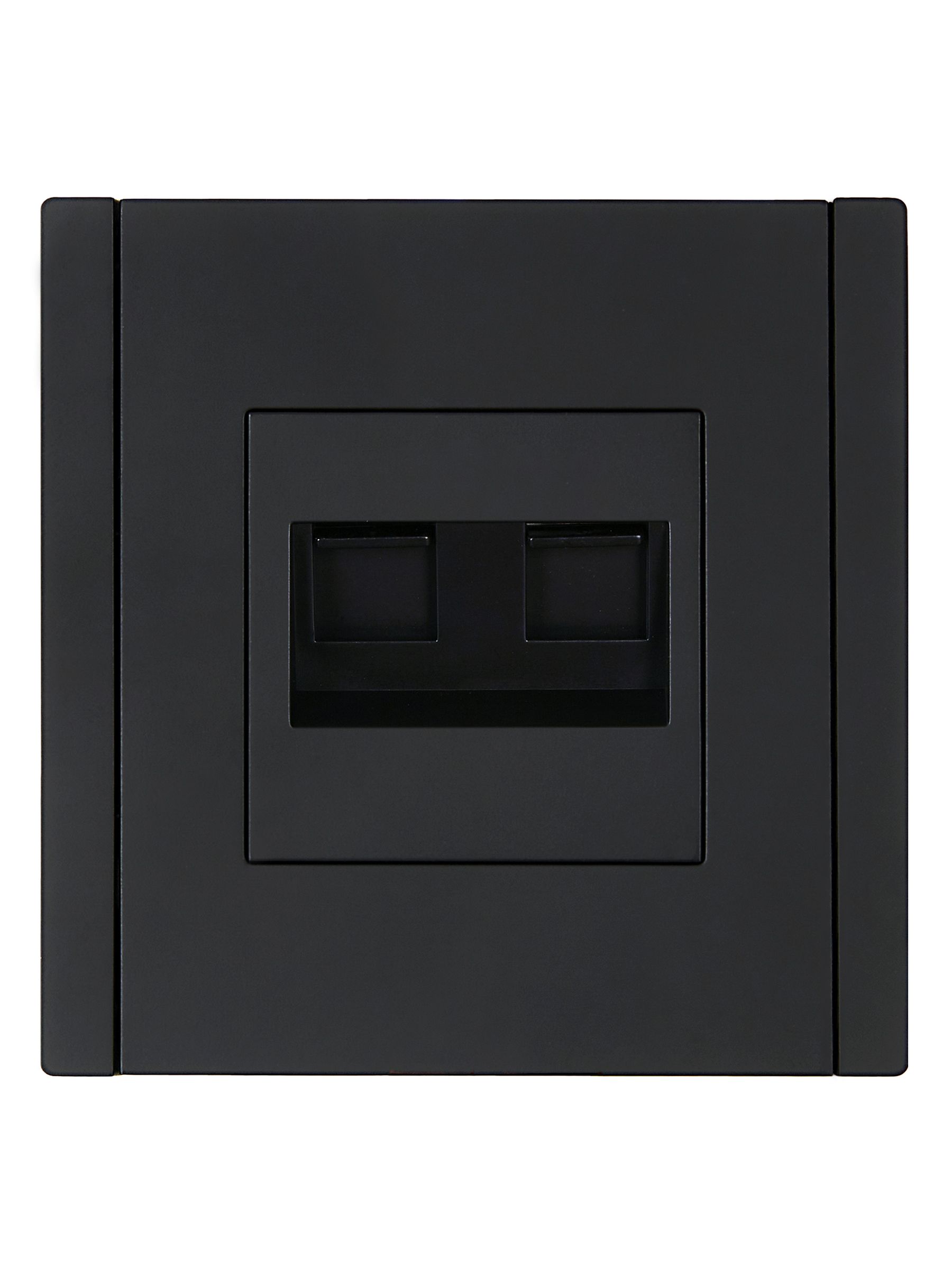 FORTE&PIANO Розетка двойная RJ11+RJ45 кат.5E FP135 черный IEK