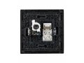 FORTE&PIANO Розетка двойная RJ11+RJ45 кат.5E FP135 черный IEK