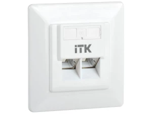 ITK Внутренняя информационная розетка RJ45 кат.6 FTP 2 порта