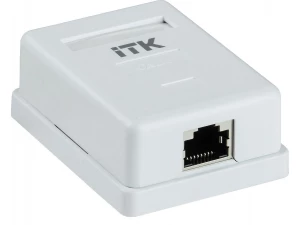 ITK Настенная информационная розетка RJ45 кат.6 FTP 1-порт