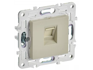 SKANDY Розетка компьютерная RJ45 кат.6 SK-K02B бежевый IEK