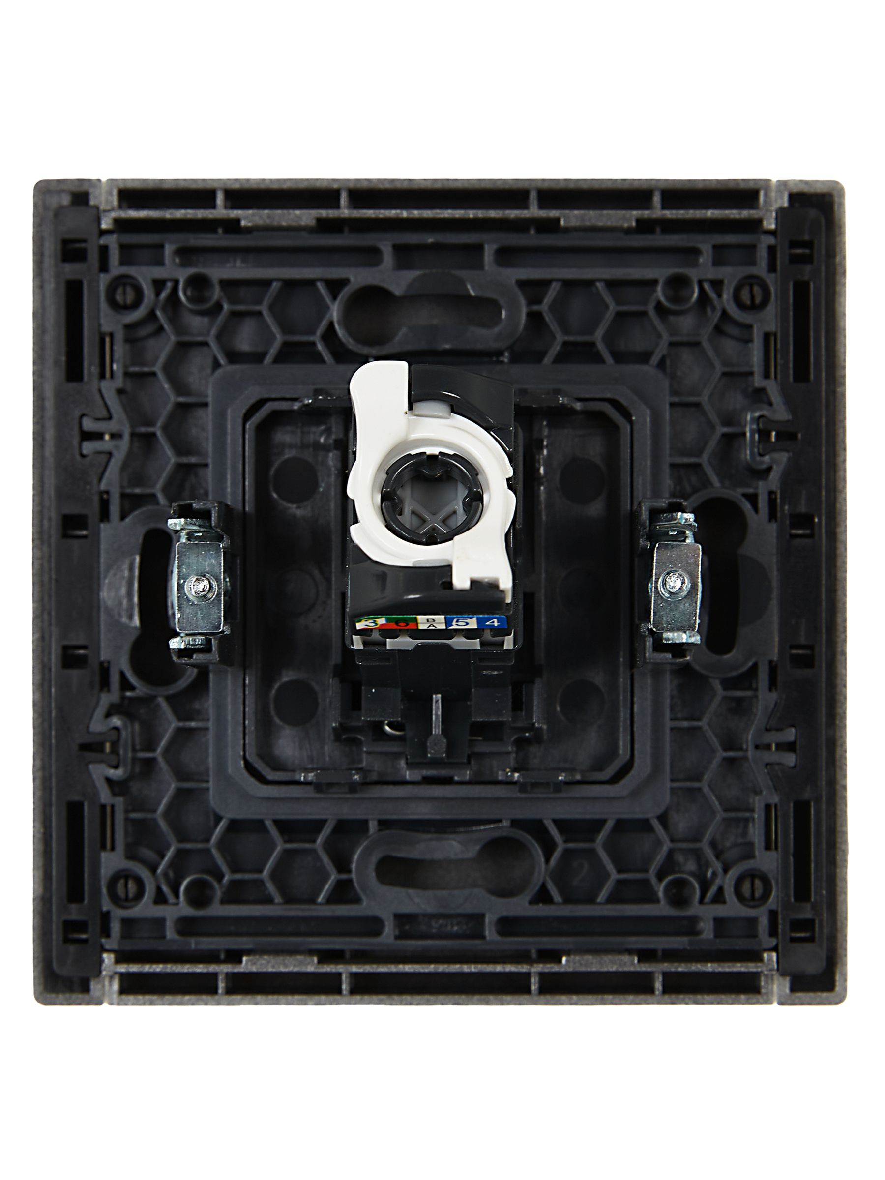 FORTE&PIANO Розетка компьютерная RJ45 категория 5E FP532 сталь ИЭК