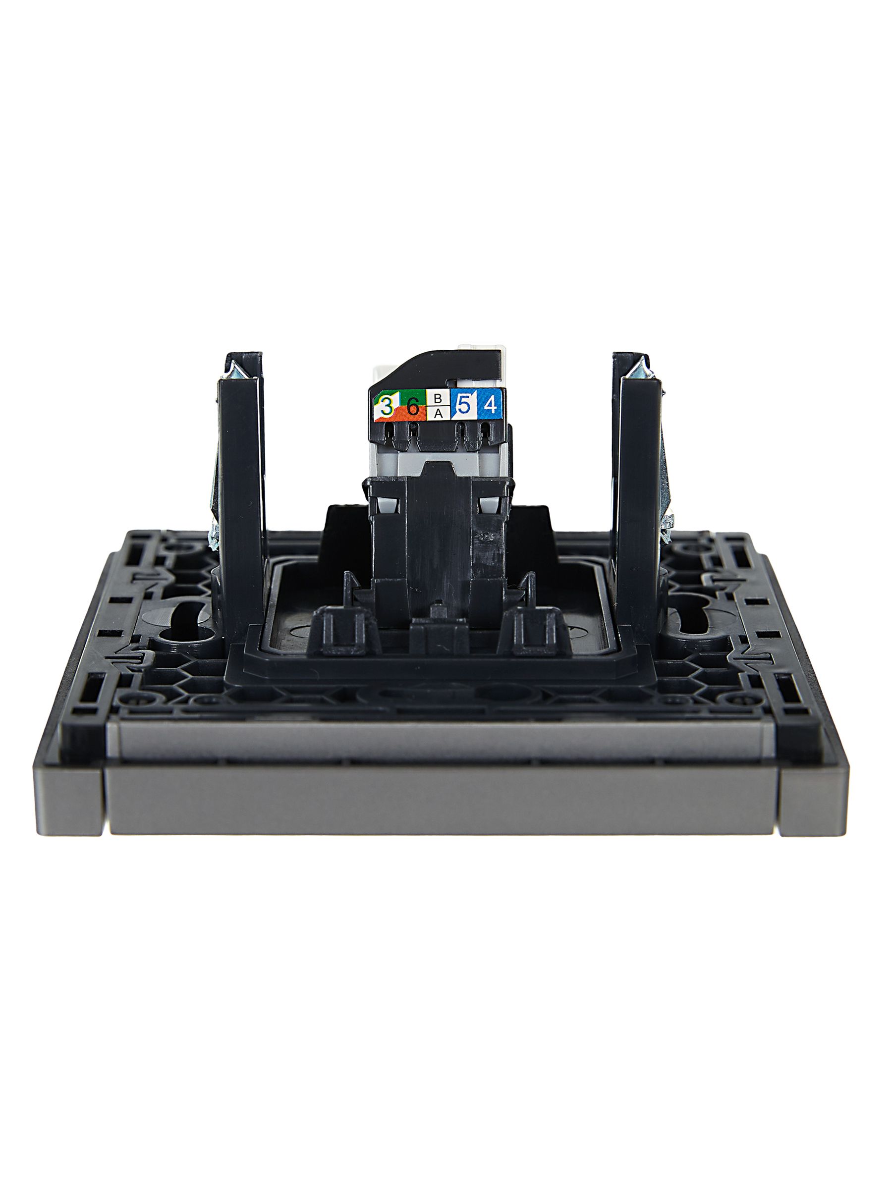 FORTE&PIANO Розетка компьютерная RJ45 категория 5E FP532 сталь ИЭК