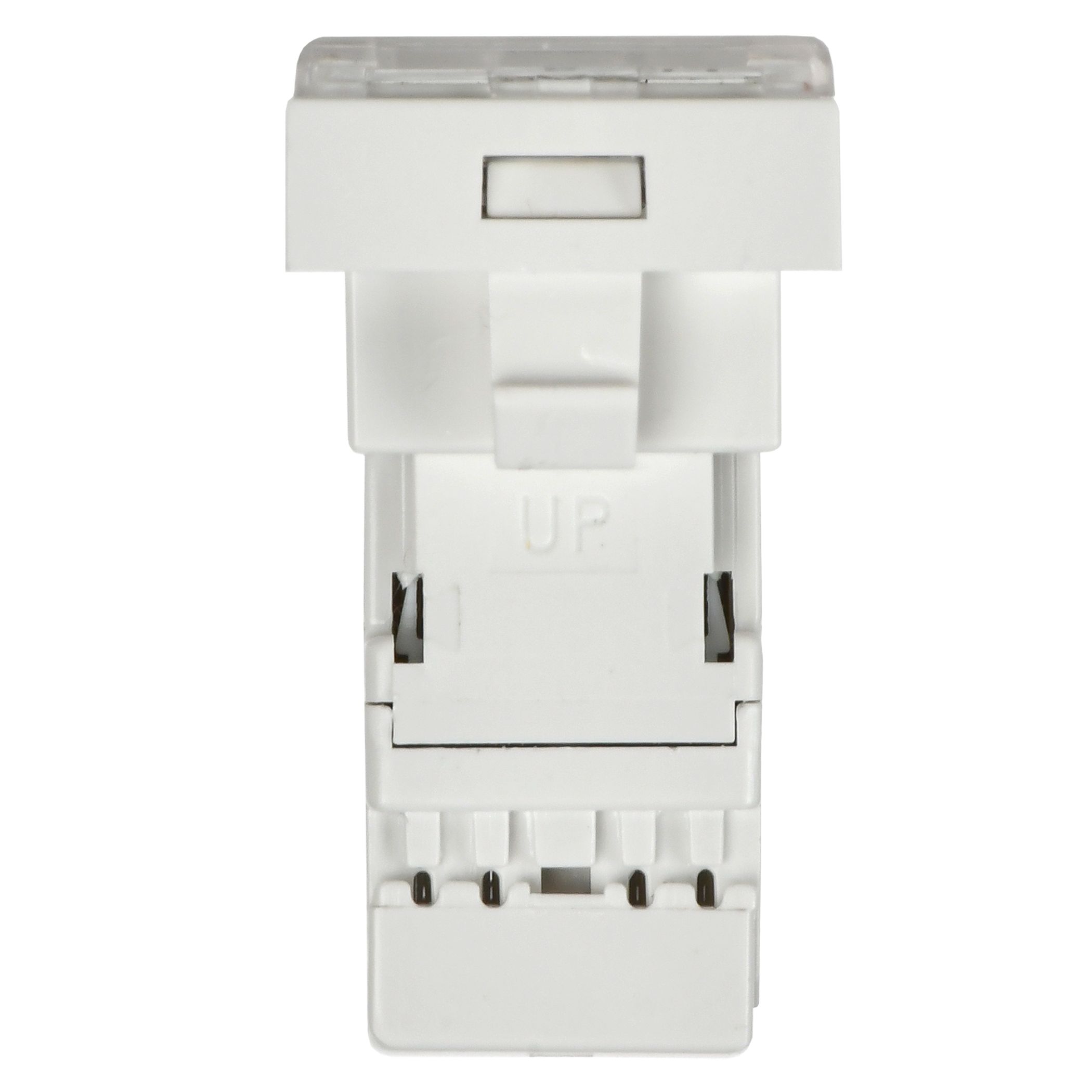 Розетка информационная РКИ-10-00-П RJ-45 UTP кат.5e (на 1 модуль) ПРАЙМЕР белая ИЭК