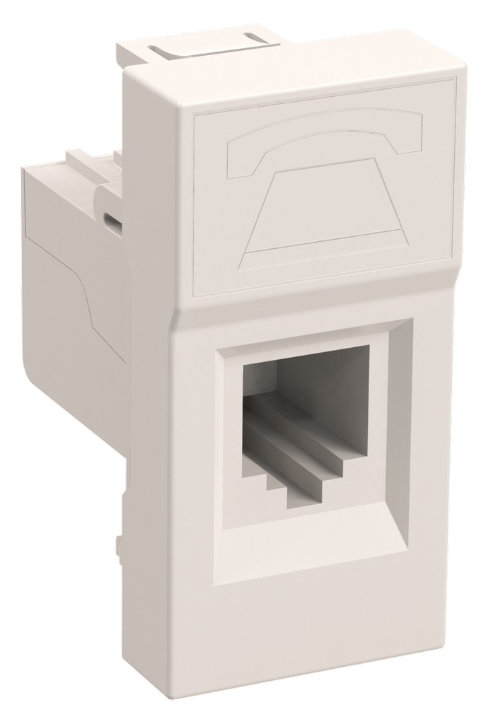 Розетка информационная РКИ-10-00-П RJ-45 UTP кат.5e (на 1 модуль) ПРАЙМЕР белая ИЭК