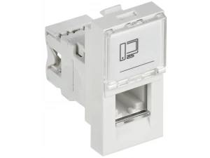 РКИ-10-00-П Розетка информационная RJ-45 UTP кат.5e (на 1 модуль) ПРАЙМЕР белая ИЭК