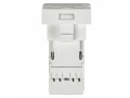 Розетка информационная РКИ-10-00-П RJ-45 UTP кат.5e (на 1 модуль) ПРАЙМЕР белая ИЭК