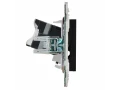 SKANDY Розетка компьютерная RJ45 кат.5E SK-K01Bl черный IEK