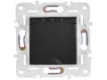 SKANDY Розетка 1-местная с заземлением с защитными шторками и крышкой 16А IP44 SK-R11Bl черный IEK