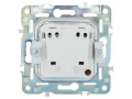 SKANDY Розетка без заземления без защитных шторок 10А SK-R02S серебряный IEK