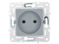 SKANDY Розетка без заземления без защитных шторок 10А SK-R02Gr серый IEK