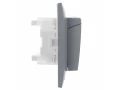SKANDY Розетка 2-местная и крышкой 16А в сборе IP44 SK-R12Gr серый IEK