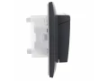 SKANDY Розетка 2-местная и крышкой 16А в сборе IP44 SK-R12T титан IEK