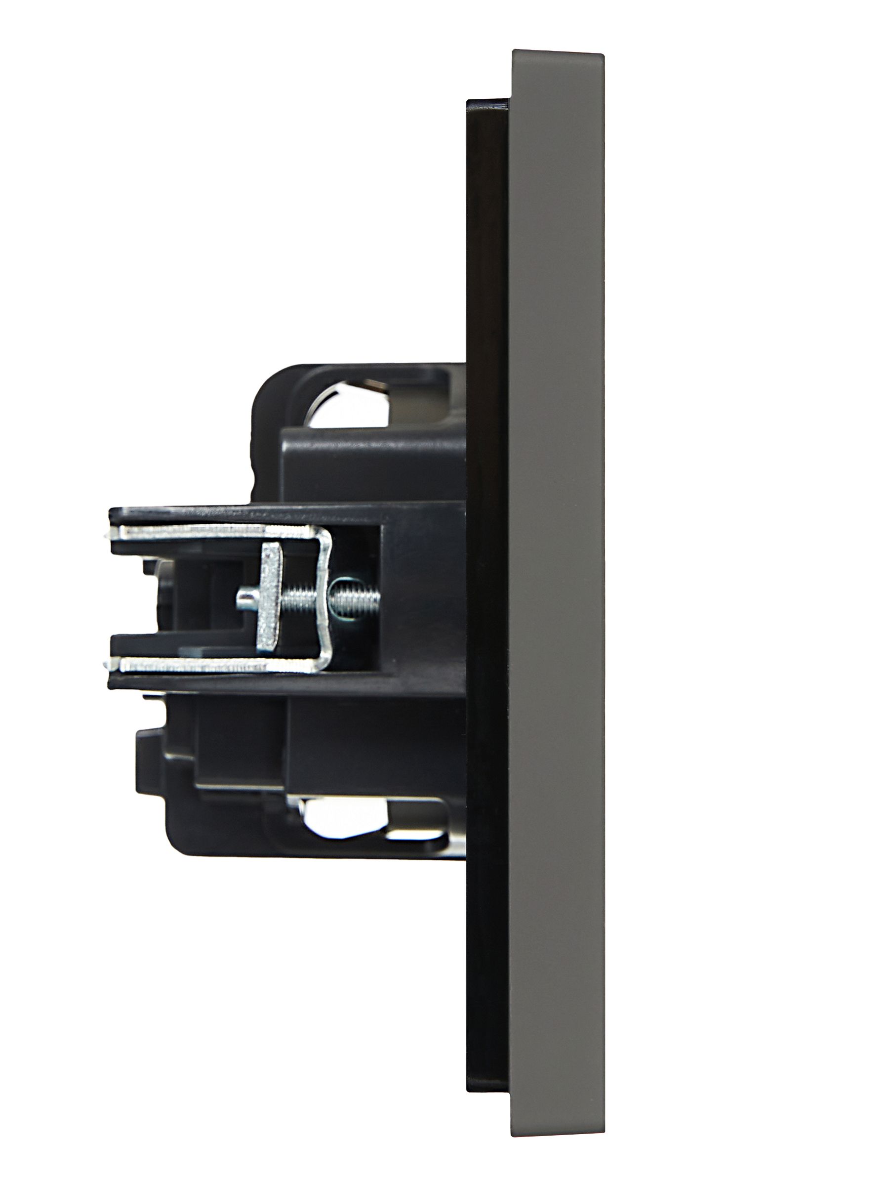 FORTE&PIANO Розетка 1-местная с заземлением с защитными шторками винтовое крепление 16А FP315 серый IEK