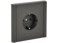FORTE&PIANO Розетка 1-местная с заземлением с защитными шторками винтовое крепление 16А FP315 серый IEK