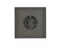 FORTE&PIANO Розетка 1-местная с заземлением с защитными шторками винтовое крепление 16А FP315 серый IEK