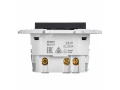SKANDY Розетка с заземлением с защитными шторками 16А с USB C 18Вт SK-R17T титан IEK