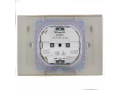 SKANDY Розетка 2-местная и крышкой 16А в сборе IP44 SK-R12B бежевый IEK