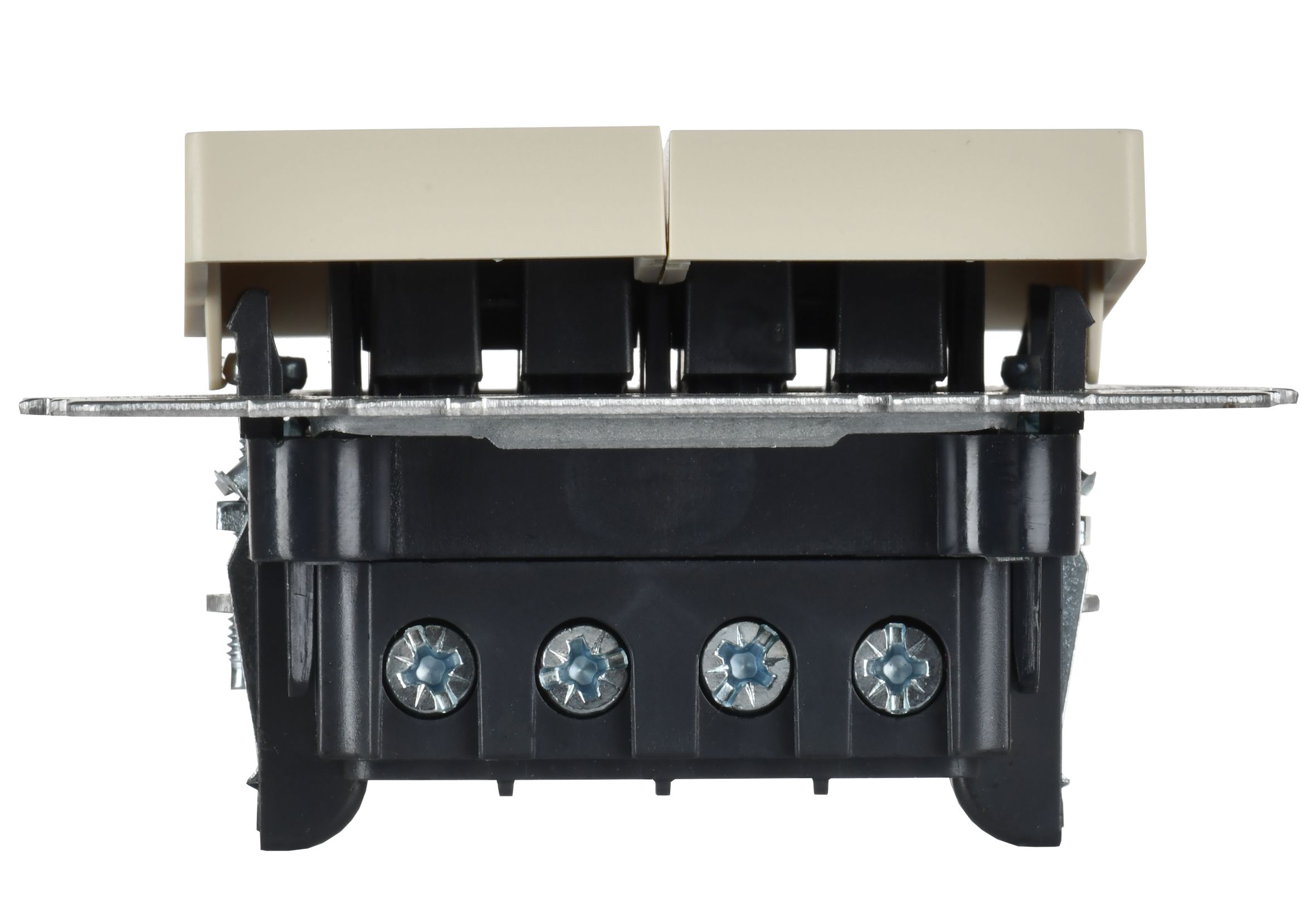 Выключатель 2-клавишный перекрестный 10А ВС10-2-3-БрКр бежевый BRITE ИЭК