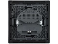 FORTE&PIANO Розетка 1мест с заземлением со шторками винтовое крепл. 16А USB A+C 18ВтFP147 черный ИЭК