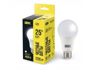 Лампа светодиодная A80 груша 25Вт 230В 4000К E27 IEK