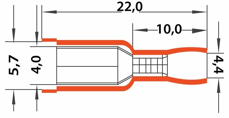Разъем штекерный изолированный гнездо 4 мм 1.5-2.5 мм² (РШи-м 2.5-4/РШИм 2-5-4 ) синий REXANT 08-0221