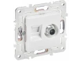 SKANDY Розетка двойная TV+RJ45 кат.5E SK-A14W арктический белый IEK