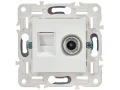SKANDY Розетка двойная TV+RJ45 кат.5E SK-A14W арктический белый IEK