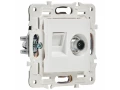 SKANDY Розетка двойная TV+RJ45 кат.5E SK-A14W арктический белый IEK